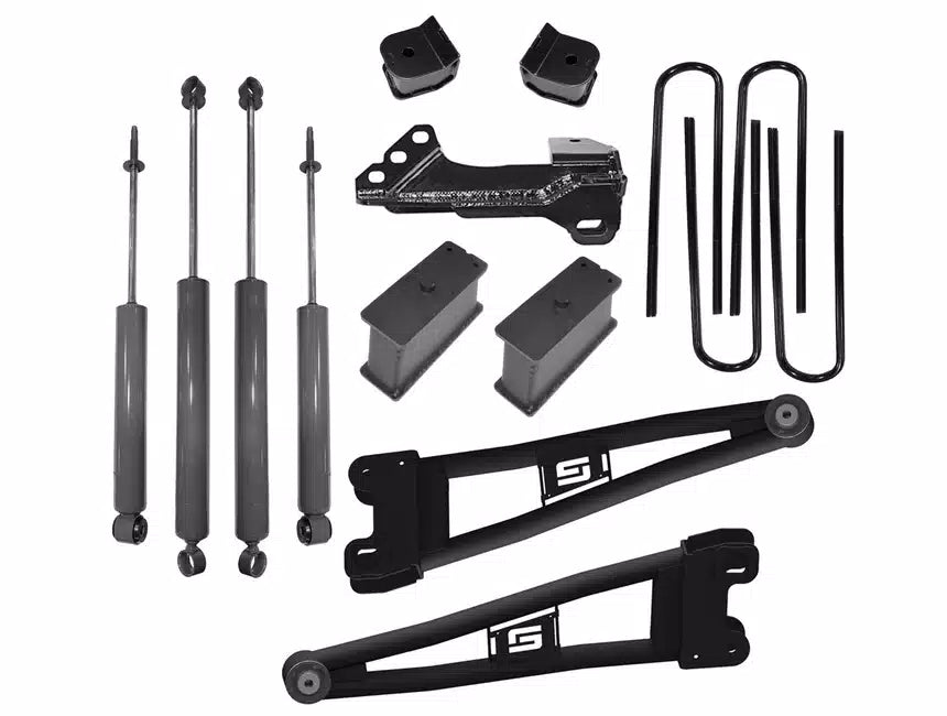 Superlift 2" Radius Arm Lift Kit with Superlift Shadow Shocks for Ford F-250 & F-350 4WD (2023-2024)