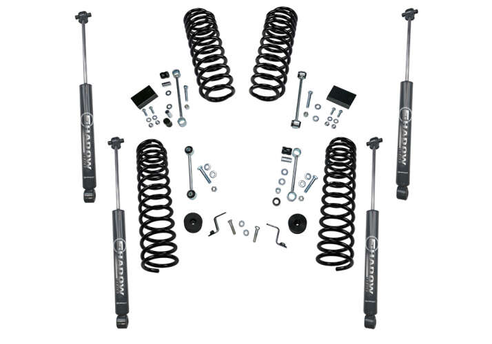 Superlift 2.5" Lift Kit with Superlift Shadow Series Shocks for Jeep Wrangler (2018-2024)