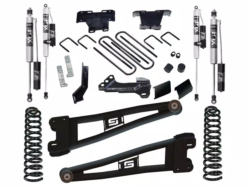 Superlift 4" Radius Arm Lift Kit with FOX 2.0 Reservoir Shocks for Ford F-250 Diesel 4WD (2023-2024)