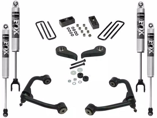 3 Inch Lift Kit with Fox 2.0 Shocks for 2020-2024 Chevrolet Silverado 2500/3500 HD & GMC Sierra 2500/3500 HD