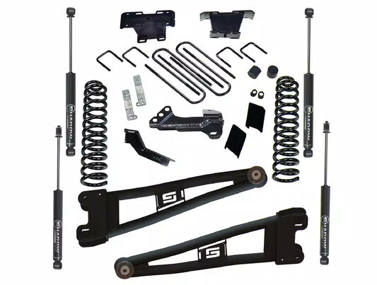 4 Inch Radius Arm Lift Kit with Shadow Shocks for 2023-2024 Ford F-250