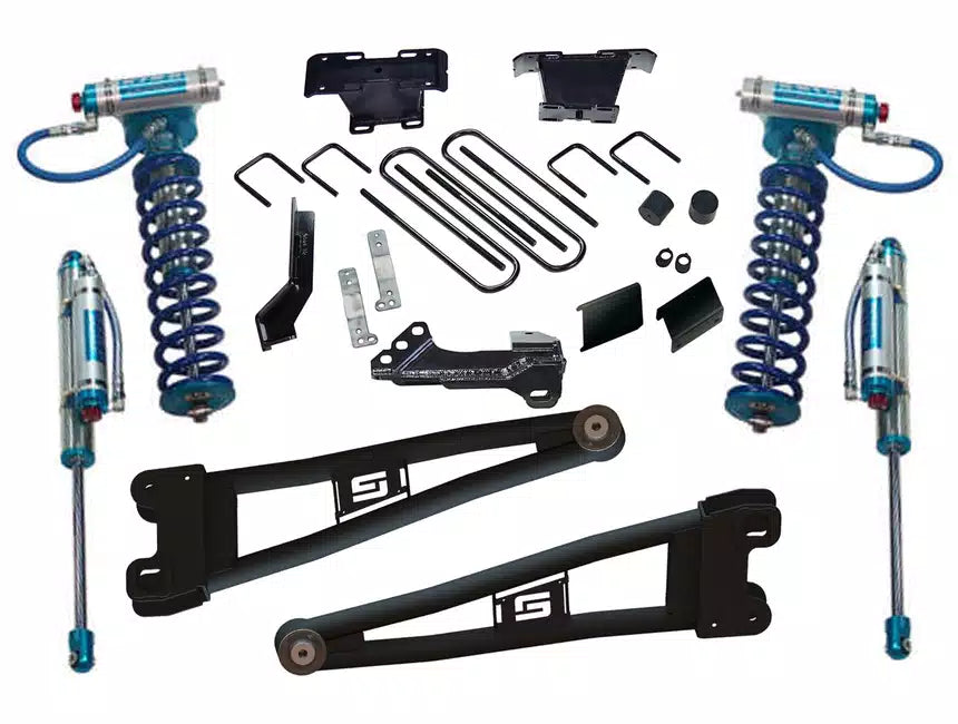 Superlift 4" Radius Arm Lift Kit with King Coilovers and Rear Reservoir Shocks for Ford F-250 (2023-2024)