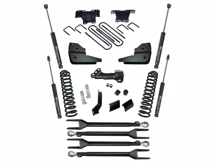 Superlift 4" 4-Link Lift Kit with Superlift Shadow Shocks for Ford F-250 Diesel 4WD (2023-2024)