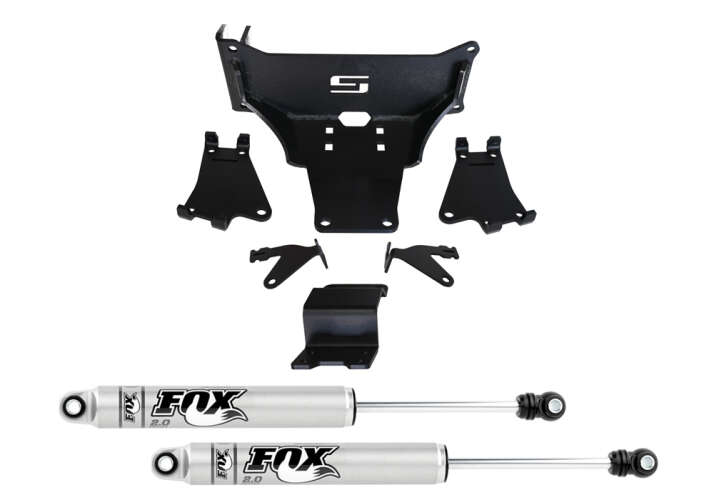 Dual Steering Stabilizer Kit | Fox 2.0 Cylinders - 05-22 F-250/350 4WD - No Lift Required