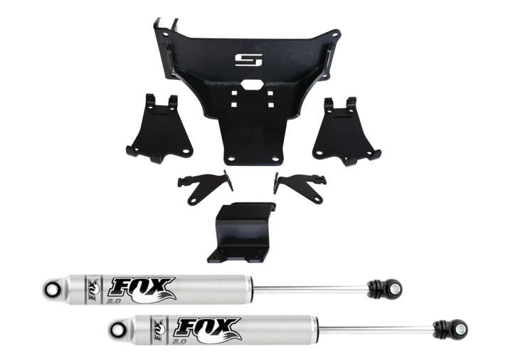 Dual Steering Stabilizer with Fox 2.0 Shocks for 2005-2022 Ford F-250/-350